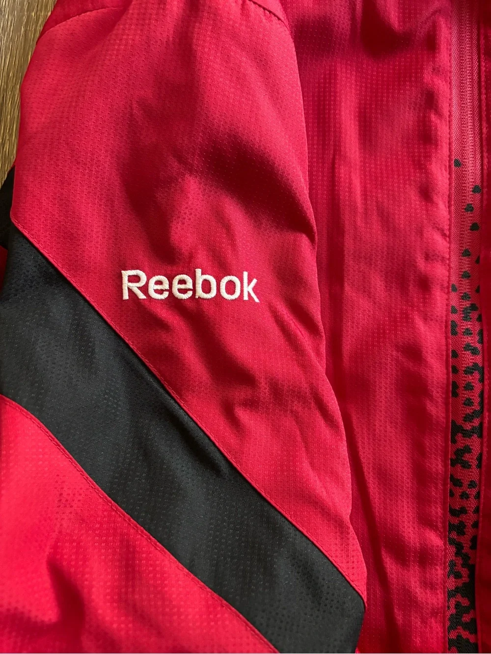Reebok Red NFL Onfield Jacket with Navy Label